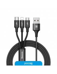 Cable Usb Baseus 3 In 1 1M...